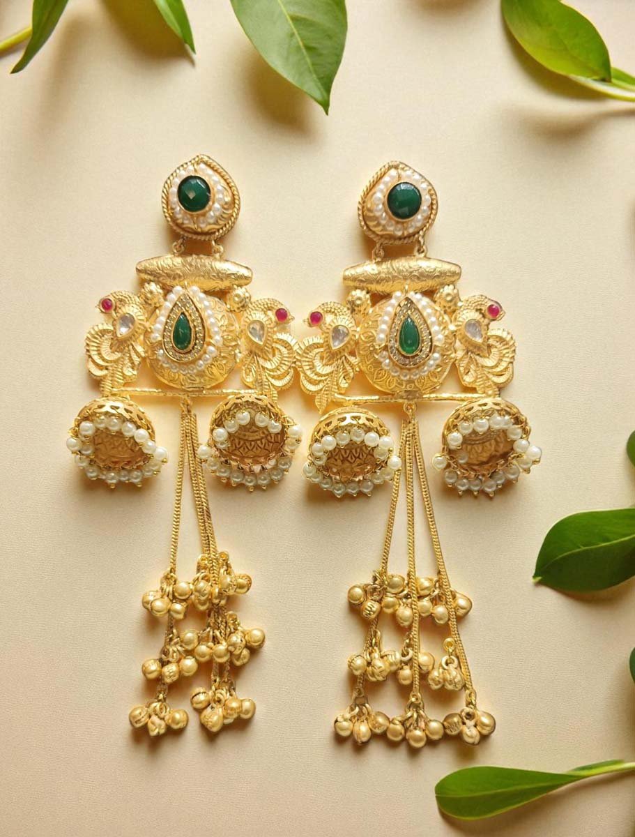 Kashmiri Style Long Earrings