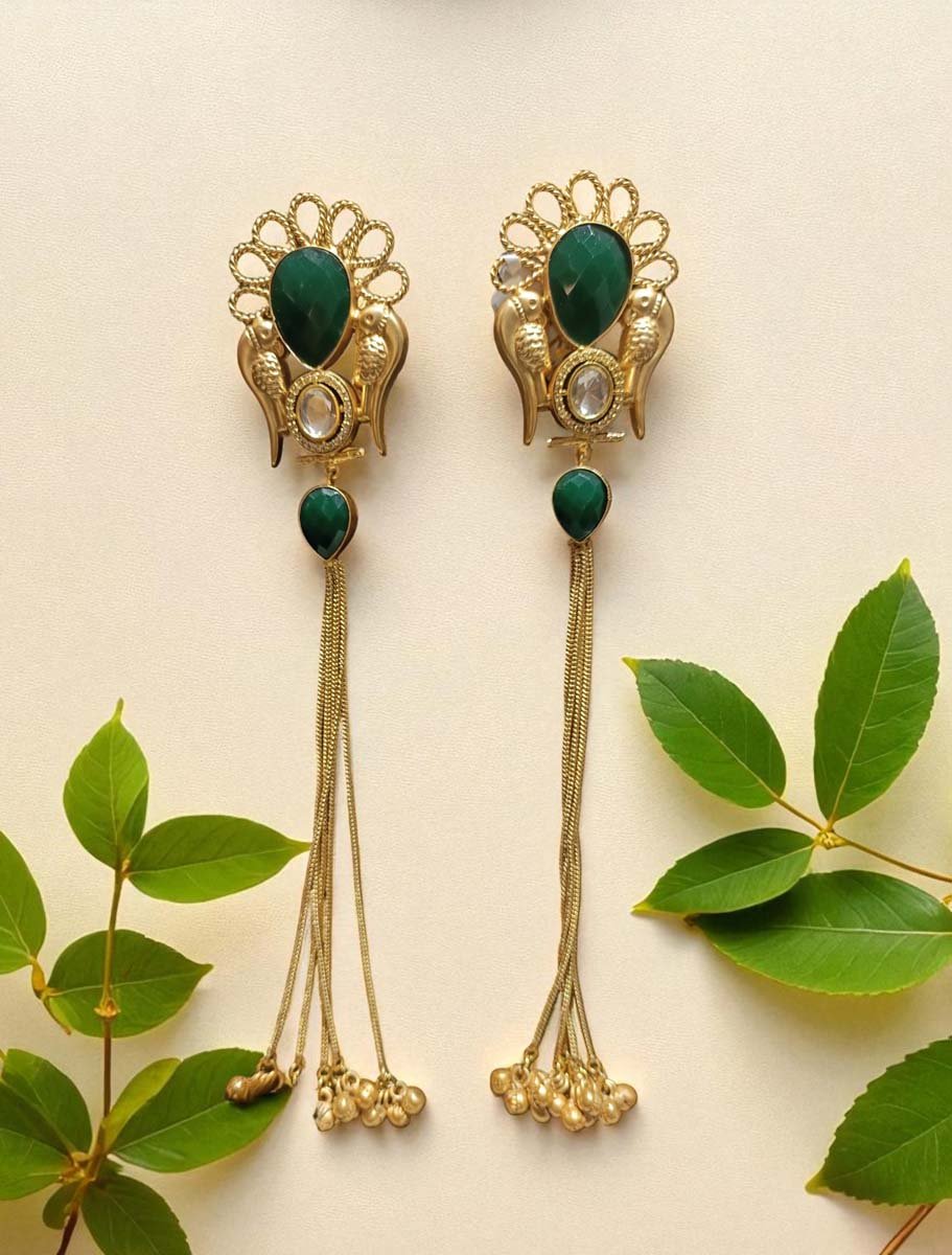 Light Weight Kashmiri Long Earrings