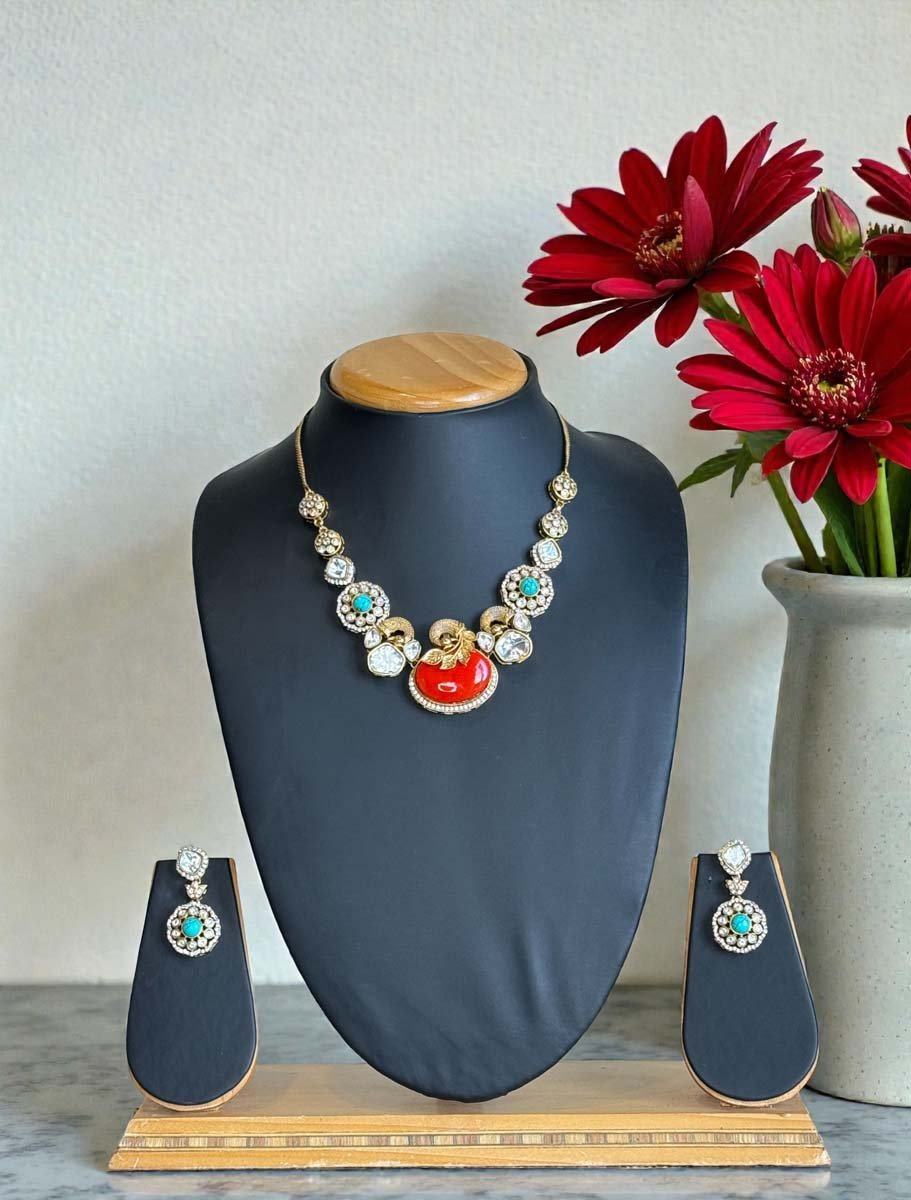 Sabyasachi Inspired Moissanite Necklace Set