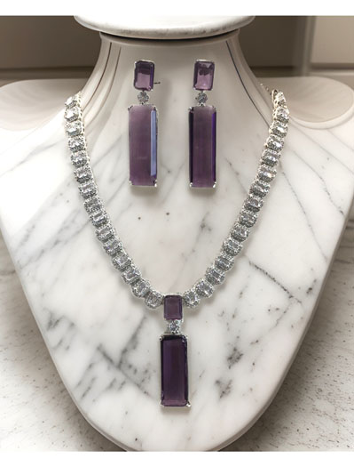 AD CZ Pendant Set