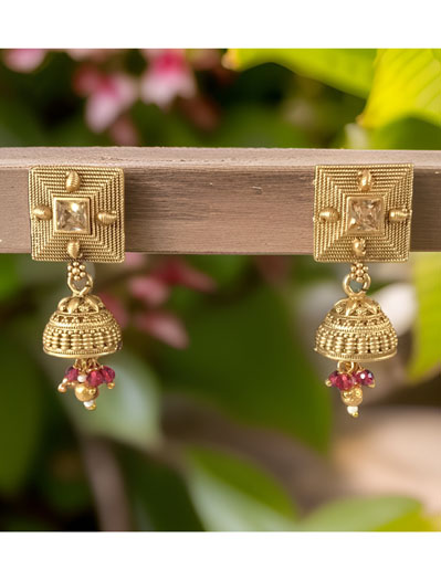 Rajwadi Choker Set with Ruby stones