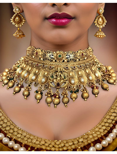 Varalaxmi Antique Choker Set