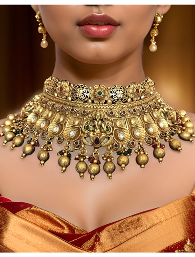 Varalaxmi Antique Choker Set