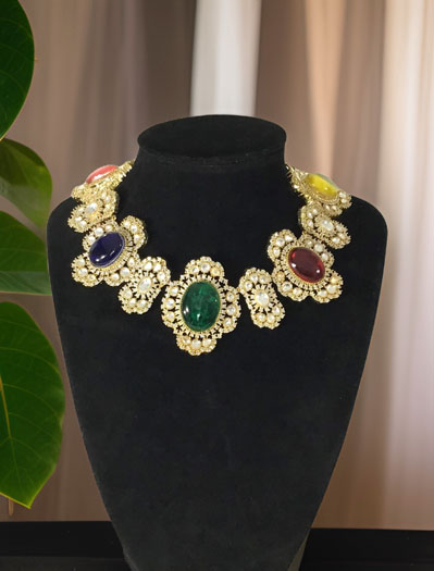 Sabyasachi Inspired Victorian Choker Necklace Set