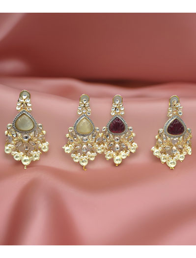 Kundan Exclusive Design Earrings