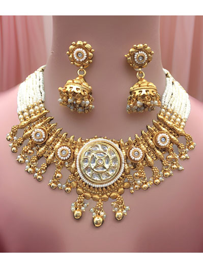 Rajwadi Kundan Designer Choker Set