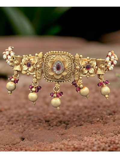 Antique Rajwadi Choker Set