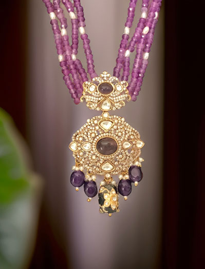 Victorian Design Kundan Pendant Long Set