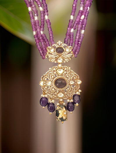 Victorian Design Kundan Pendant Long Set