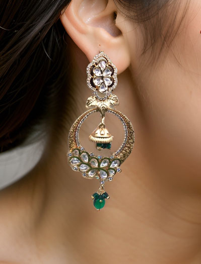 Premium Quality Kundan Designer Earrings