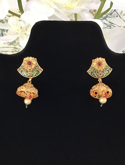 Traditional Rajwadi Meenakari Long Necklace Set