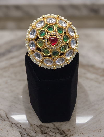 Jadau Kundan Statement Ring