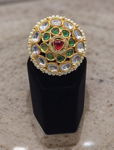 Jadau Kundan Statement Ring