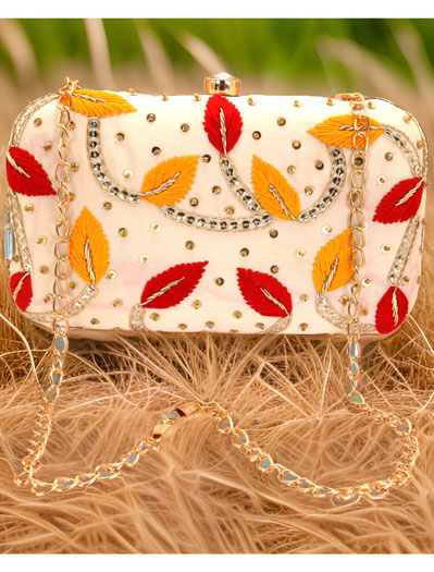 Fine Embroidered Clutch Purse