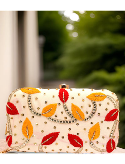 Fine Embroidered Clutch Purse