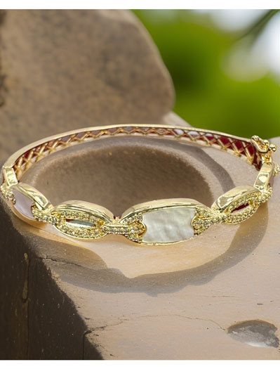 Delicate MOP CZ bracelet