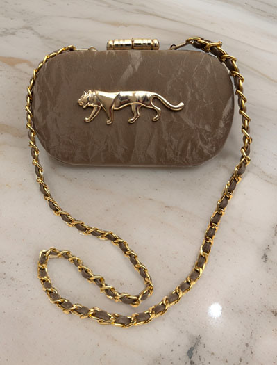 Sabyasachi Inspired Suede Leather Clutch Bags