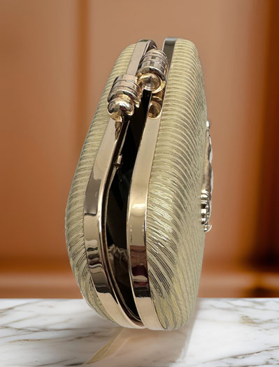 Sabyasachi Inspired Silver and Golden Clutch Bag