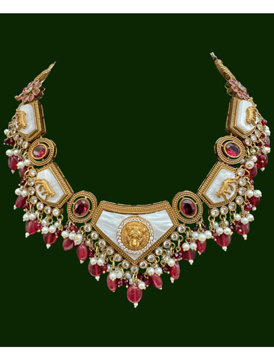 Sabyasachi Inspired Mother of Pearls Necklace Set