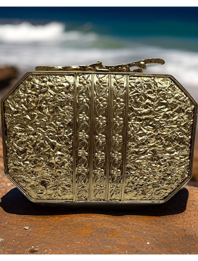 Golden Opulent MOP Evening Clutch