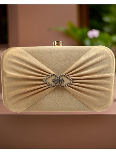 Satin Hardshell Evening Clutch Bag