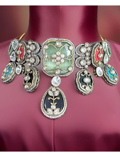 Amrapali Navratan Choker Set