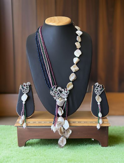 Celebrity Inspired Designer Long Beads Mala set