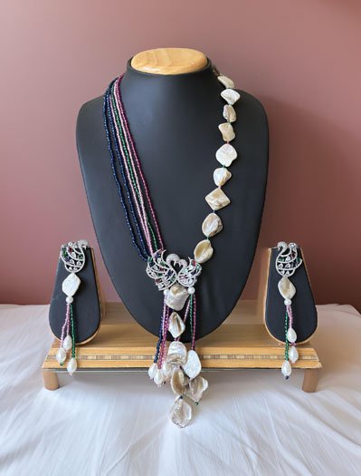 Celebrity Inspired Designer Long Beads Mala set