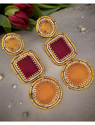 Sabyasachi Inspired Tropical Earrings