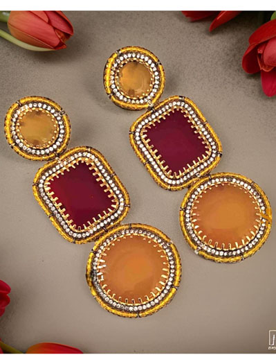 Sabyasachi Inspired Tropical Earrings