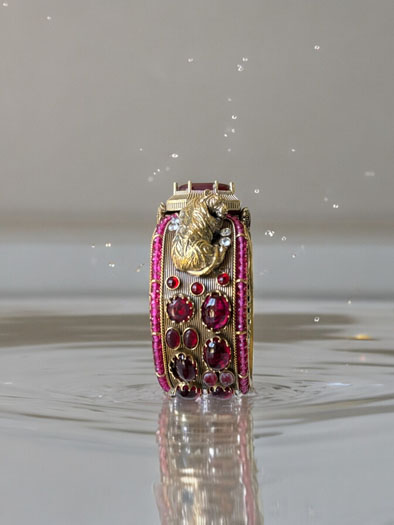 Sabyasachi Inspired Bengal Tiger Doublette Stones Openable Broad Kada