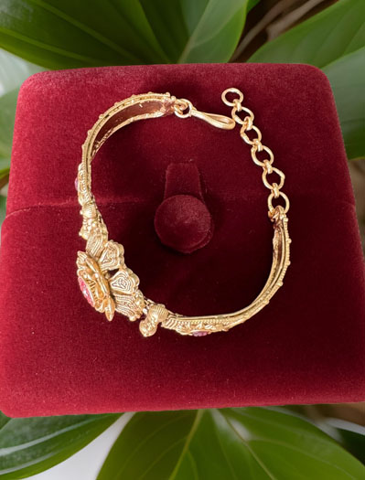 Flower Design Rajwadi Loose Bracelet