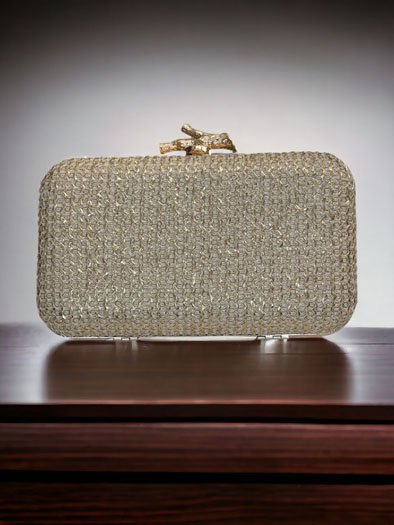 Sabyasachi Inspired Rose Gold Clutch Bag