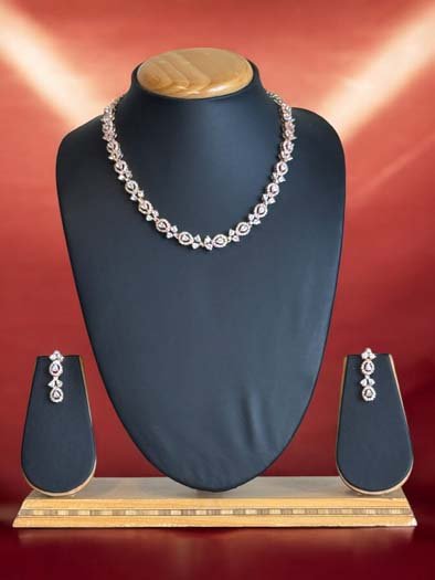 Delicate CZ Necklace Set