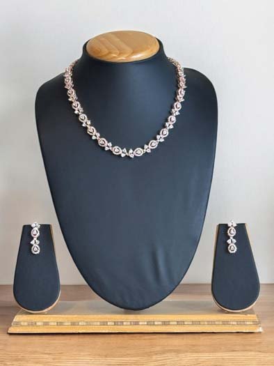 Delicate CZ Necklace Set