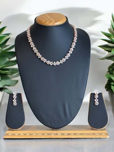 Delicate CZ Necklace Set