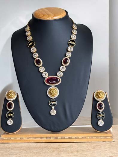 Sabyasachi Inspired Ruby Necklace set