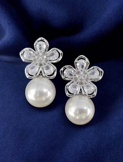 Designer Pearl Drop Earrings