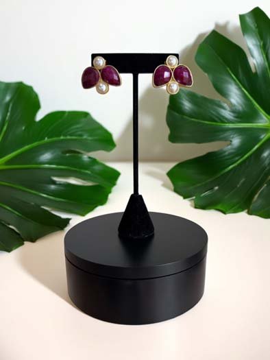 Natural Citrine Stones MOP Necklace Set