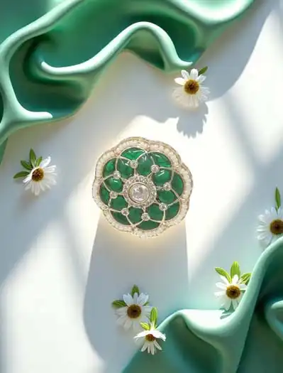 Round Shaped Meenakari Kundan Finger Ring