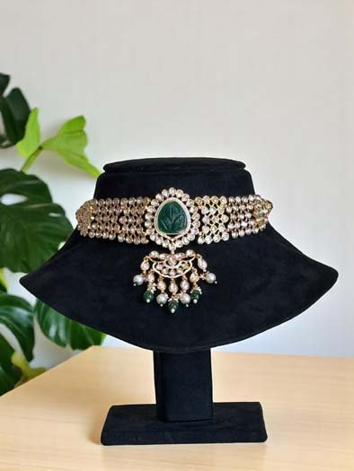 Bollywood Inspired Polki Kundan Choker Set