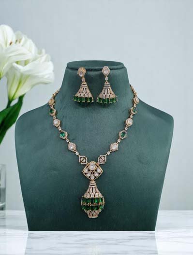 Celebrity Inspired Designer CZ Necklace set