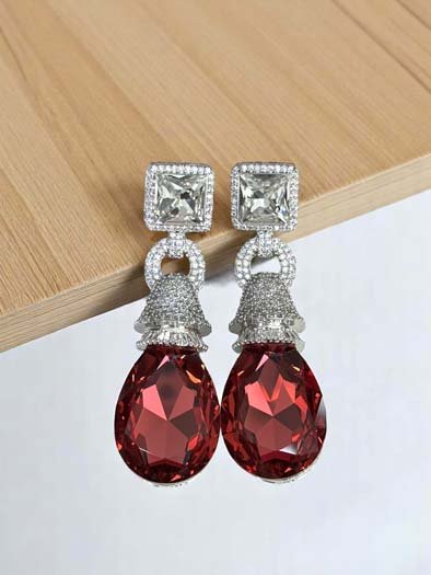 Stunning Cushion Cut Swarovski Earrings