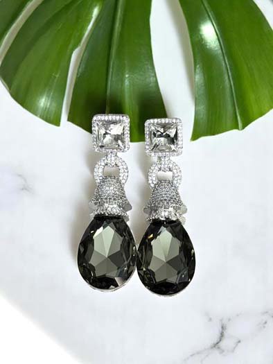 Stunning Cushion Cut Swarovski Earrings