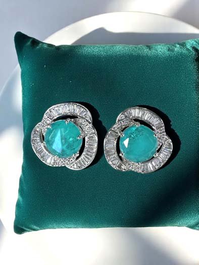 Luminous Swarovski Stud Earrings