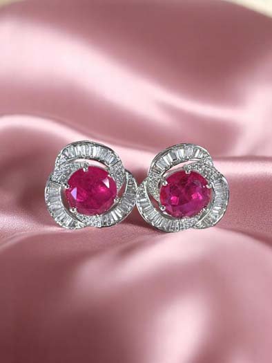 Luminous Swarovski Stud Earrings