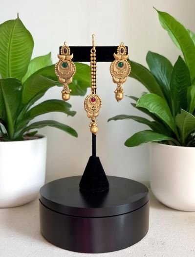 22k Gold Plated Rajwadi Choker Set