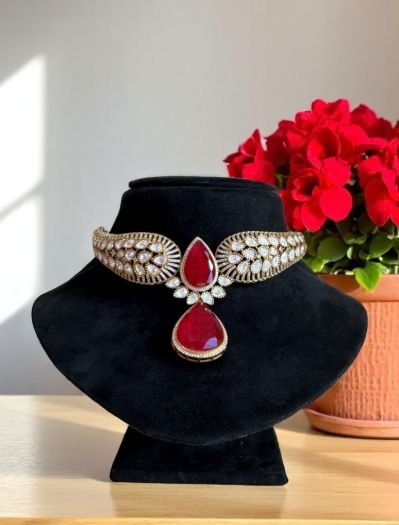 Bollywood Inspired Designer Kundan Choker Set