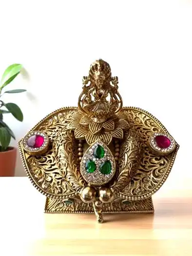 Exquisite Goddess Lakshmi Kumkum Box