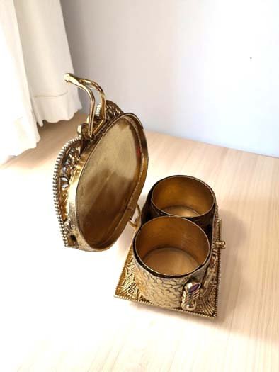 Exquisite Goddess Lakshmi Kumkum Box